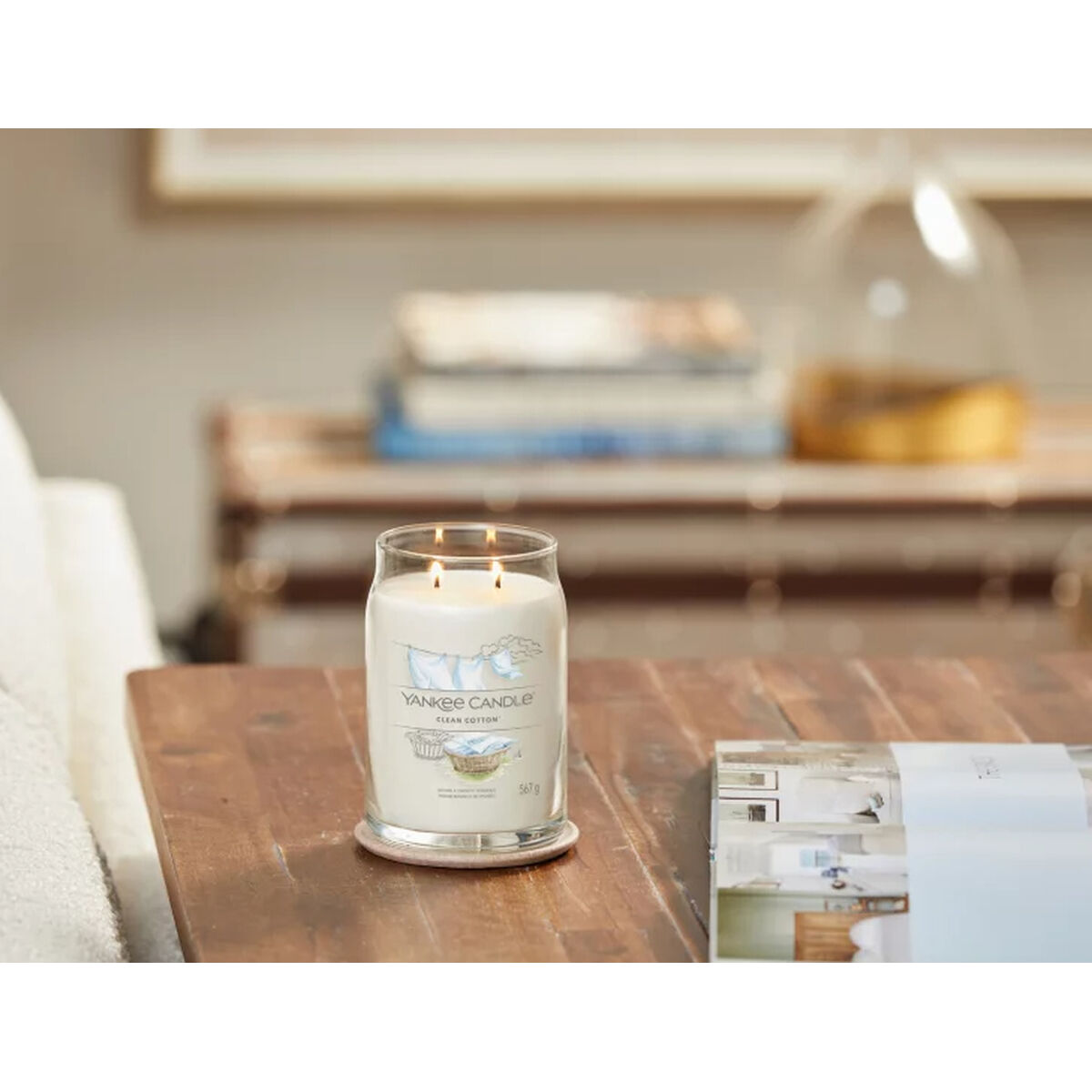 Vela Perfumada Yankee Candle Clean Cotton 567 g